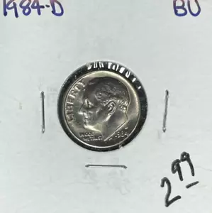 Moneda de diez centavos Roosevelt 1984-D ~ sin ~hermosa moneda~ - Imagen 1 de 2
