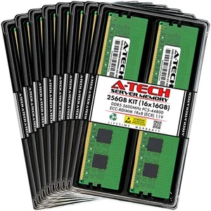 256GB 16x16GB PC5-5600 EC8 RDIMM Dell PowerEdge R660 R760xa R760xd2 Arbeitsspeicher RAM - Bild 1 von 5