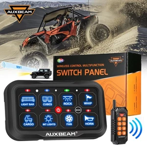 AUXBEAM RC-800 RGB 8 Gang Switch Panel+Remote Control For Polaris RZR PRO XP - Picture 1 of 12