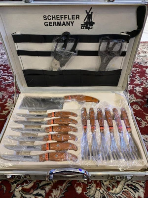 Scheffler Germany Messerkoffer Messer im Koffer Neu Edelstahl Messerset - Bild 1 von 4