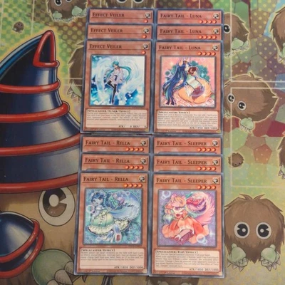 3 x Effect Veiler & Fairy Tail Sleeper/Rella/Luna SDCH-EN017/011/012/013 Yugioh - Image 1 of 3