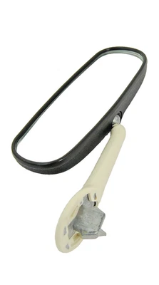 Rear view mirror with white  stem fits Volkswagen Type1 Bug 1968-1977 - Image 1 of 3