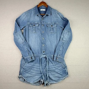 Abercrombie & Fitch Denim Strampler Damen Large blau leicht Summercore Mom - Bild 1 von 10