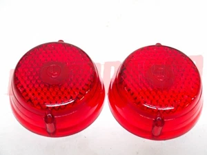 PLASTICHE FANALI FARI POSTERIORI FIAT TOPOLINO C + BELVEDERE MARCATE CARELLO - Picture 1 of 3