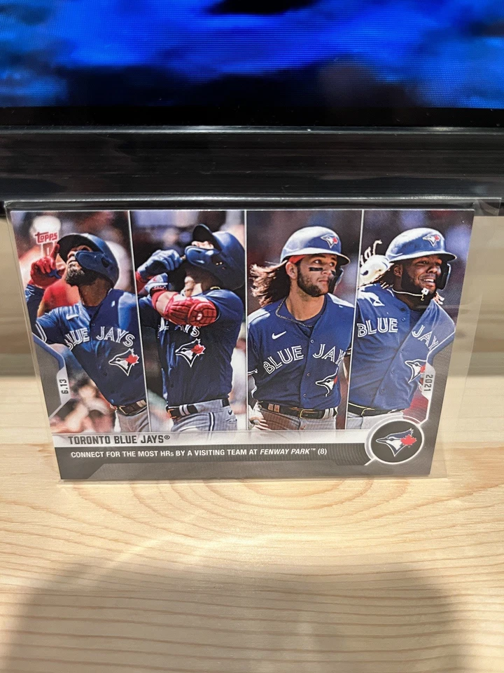 2021 Topps Now Toronto Blue Jays  Most Homeruns By Visiting Team @ Fenway - Image 1 of 2