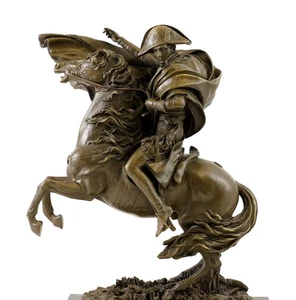 Bronze Statue - Napoleon Bonaparte zu Pferd - signiert Claude - 33 cm - 6,6 kg - Bild 1 von 8