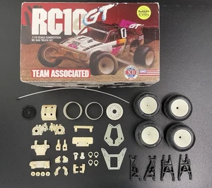 Vintage Associated RC10 GT Nitro Parts Lot Wheels Box Original Vintage Rare Misc - Picture 1 of 8