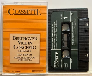 Beethoven : Concerto In D Major For Violin And Orchestra, Op. 61 (Cassette Tape) - Picture 1 of 2