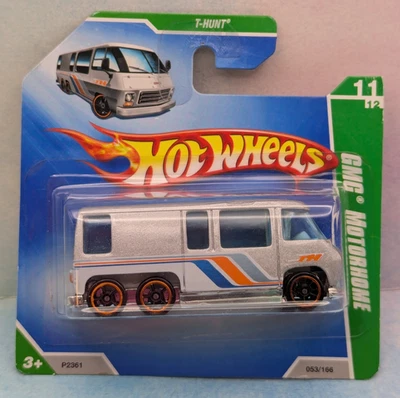 2009 i Hot Wheels Treasure Hunt GMC MOTORHOME #53/166 short card✰silver;orange✰ - Image 1 of 3