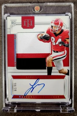 2024 National Treasures College Silhouettes Ladd McConkey #CCS-LM Silver /39 RC - Image 1 of 4