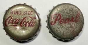Vintage Flaschenverschluss Set mit Perlenkorken gefüttert + Coca Cola King San Antonio Texas Brewing  - Bild 1 von 4