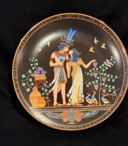 Limited Edition Osiris Porcelain Tutankhamun Plate #8 Bradford Exchange - COA - Picture 1 of 15