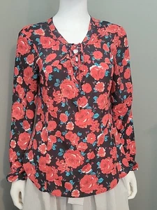 Guess Bluse Größe M Mehrfarbig Langarm Rosen - Bild 1 von 13