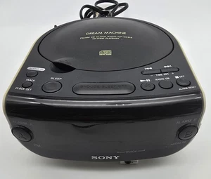 Sony Dream Machine ICF-CD815 FM/AM Radio CD Player Dual Alarm Clock w/ Aux Input - Picture 1 of 7