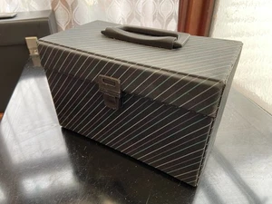 Vintage Audio CD Compact Disc Album Carry Storage Case Box 1980s DJ Retro Grey - Picture 1 of 5