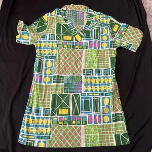 Vintage Union Made Women’s Colorful Top Size Small - Picture 1 of 6