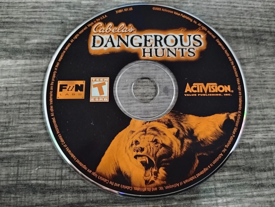 Cabela's Dangerous Hunts PC CD-ROM 2003 Activision Fun Labs game for Windows XP - Image 1 of 1