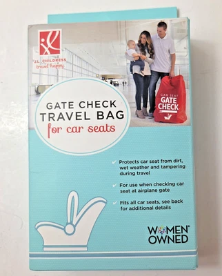 J.L. Childress Gate Check 旅行包 适用于汽车座椅 全新 红色 — 第 1/4 张图片