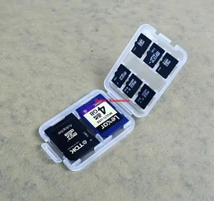 Speicherkartenhülle Aufbewahrungsbox Transportbox für MicroSD/SD/SDHC/MS 8 Slots - Bild 1 von 3