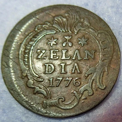 Offcenter Mint error ! 1776 Magic Date Independence Colonial New York Penny Zeel - Image 1 of 4
