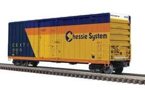 ATLAS O (MTH PREMIER) CSX CHESSIE HERITAGE 50’ HIGH CUBE BOX CAR! O SCALE - Picture 1 of 3