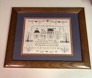 Sampler Carta Tagli a Forbice Cuore ABC Proverbi 24:3-4 Through Wisdom a Home - Foto 1 di 7