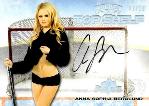 2014 Benchwarmers Hockey Top Shelf Anna Sophia Berglund Auto #02/10 - Picture 1 of 2