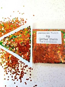Nail Art Glitter (Jamaican Punch) 10g Green Colour Shift Cosmetic Festival Face - Picture 1 of 3