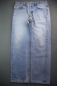 Vintage Men 2007 Levi's Button Fly 501 Jeans Distressed Sz 36x33 (Msr 33x28) - Picture 1 of 12