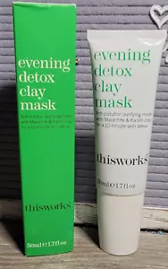 BNIB ThisWorks Evening Detox Clay Mask 1.7 oz Purifying Cleansing Face Mask - Picture 1 of 5