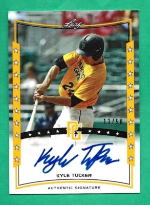 2014 Leaf Perfect Game KYLE TUCKER AUTOGRAPH /50 National Showcase CUBS AUTO - Image 1 of 2