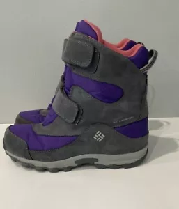 Columbia Parkers Peak Youth Gr. 4 Wildleder Stiefel Klettverschluss lila grau 1795491512 - Bild 1 von 12