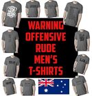 Funny T shirts RUDE tee OFFENSIVE Swearing tshirt t shirt slogan Charcoal  👀😜