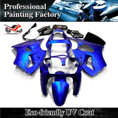 Blue ABS Fairing Kit For Kawasaki Ninja ZX6R 2000-2002 ZZR600 2005-2008 Bodywork - Image 1 of 4