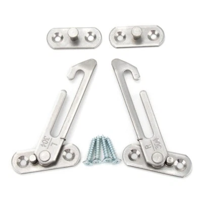 2pcs Adjustable Window Limiters Stylish Window Restrictors Secure Protect Child - Image 1 of 4