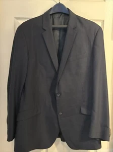 Kenneth Cole NY 46R Navy Blau Anzug Jacke Blazer Sport Mantel - Bild 1 von 8