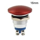 Waterproof Pushbutton Switch With Red Mushroom Cap And 22Mm Mounting Hole