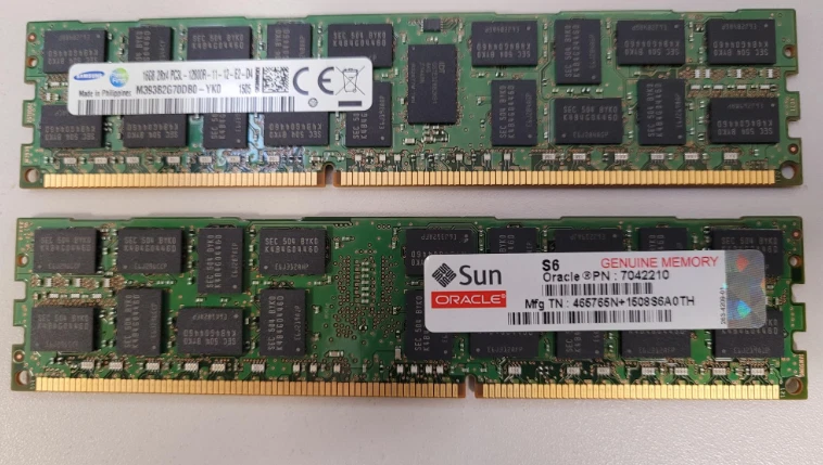 Genuine SUN Oracle 7042210 1 x 16GB DDR3 Memory Oracle T4/T5 Sparc Server - Image 1 of 1