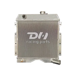3Row Alu Radiator For 1954-1964 Jeep 6-226 Truck Willys Utility Wagon 3.7L l4 l6 - Foto 1 di 6