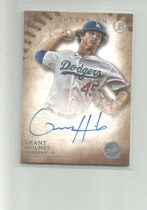 2015 BOWMAN INCEPTION PROSPECT AUTOGRAPHS #PAGH GRANT HOLMES - Picture 1 of 2