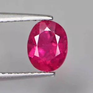 0.80 Cts Natural Rubelite Oval Cut Pink Color Loose Gemstones - Picture 1 of 5