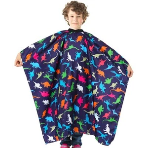 Kids Haircut Cape Waterproof Barber Cape Cover, Dinosaur Hair Cutting Cape Kids - Picture 1 of 7