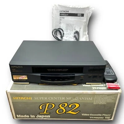 Hitachi P-82 VHS Video Cassette Player Boxed Sealed Brand New  Japan - Image 1 of 4