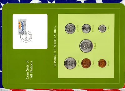 Coin Sets of All Nations South Africa UNC All 1986 but 1,2,5 cents 1985 - Image 1 of 4