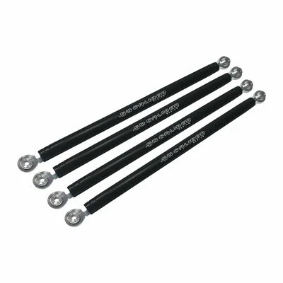 RZR XP900 CNC Billet Radius Rods Chromoly Teflon Heims Black USA Made XP4 900 - Image 1 of 4