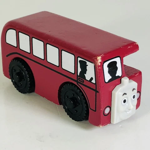 Thomas the Train Bertie Bus Tank Engine Wooden Railway Friends Learning Curve Cover
