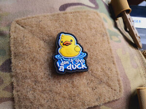 JTG  I DON´T GIVE A DUCK micro Patch, fullcolor, JTG 3D Rubber Patch 