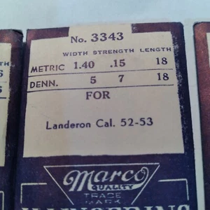 Marco 3343 main Spring 1.40  .15  18   in. LANDERON 52 53   b31 - Picture 1 of 1