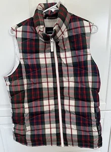 LANDS END QUILTED DOWN FILLED PUFFER VEST Multicolors Size M Blemish - Picture 1 of 5