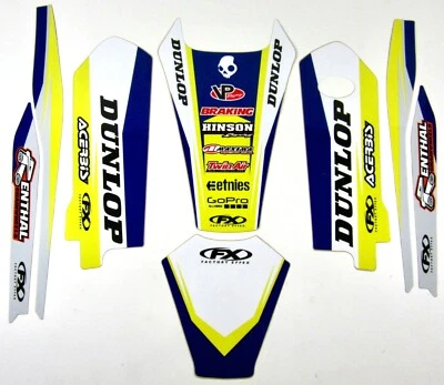 Guardabarros de fábrica Effex horquillas basculantes gráficos Husqvarna TE FE 17 18 NUEVO Foto 1 de 3